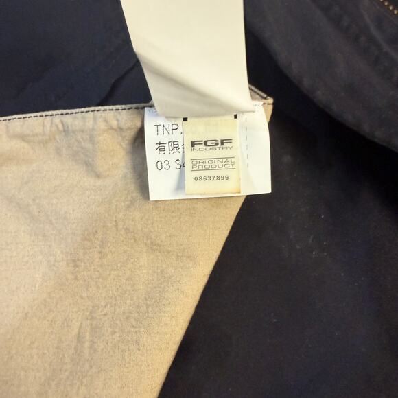 Ten C Mens Rain Coat Jacket Navy Parka Jacket 50 M1/B Navy Blue Hooded $1493 V19 - Picture 8 of 11